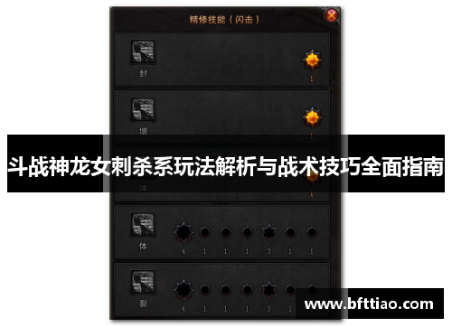 斗战神龙女刺杀系玩法解析与战术技巧全面指南
